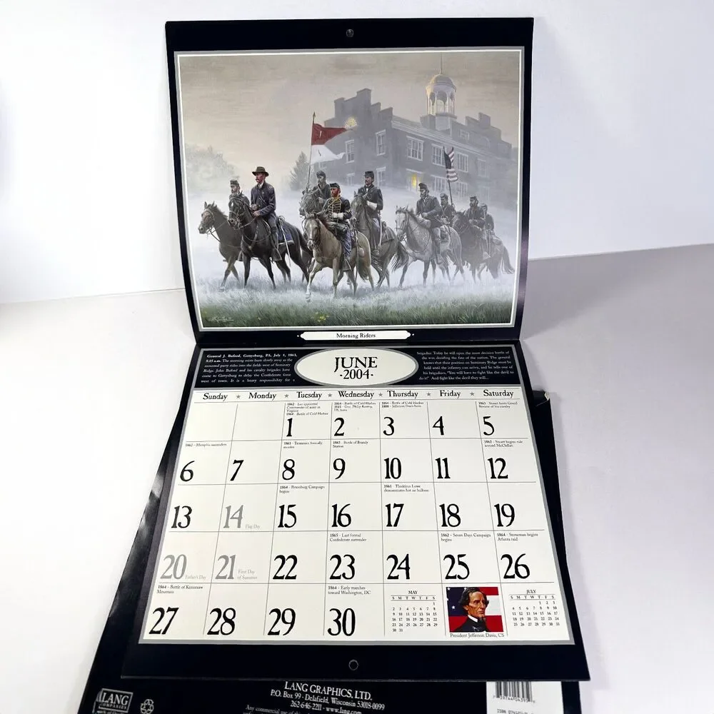 Vintage Calendar 2004 Kunstler Civil War Calendar